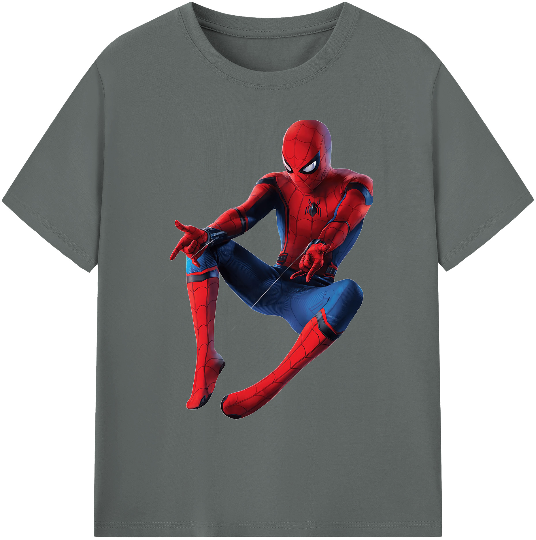 （画像用） Spider Man スパイダーマン 綿100％ メンズ半袖Tシャツ｜肌触りやわらか＆通気性